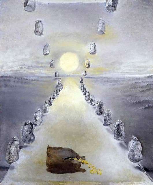 Description of the painting by Salvador Dali Path of the Riddle