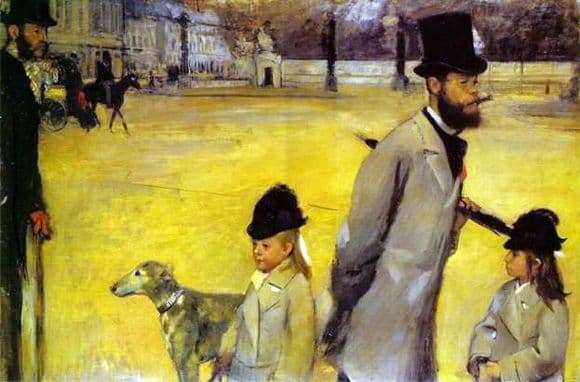 Description of the painting by Edgar Degas Consent Square