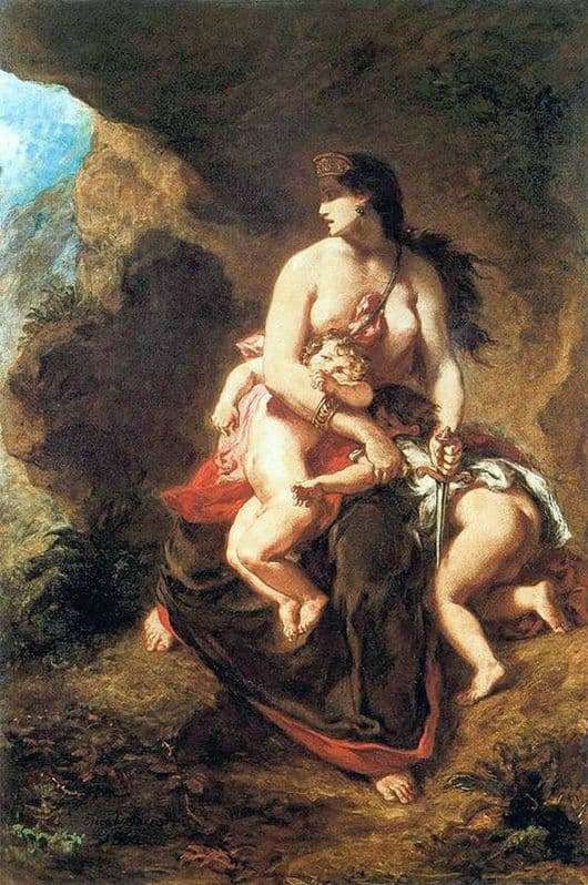 Description of the painting by Eugene Delacroix Medea