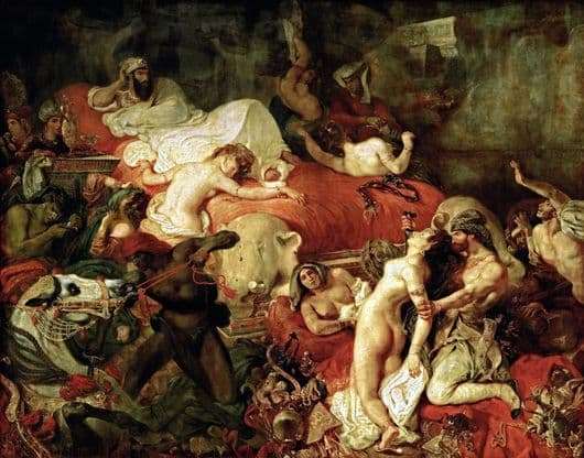 Description of Eugene Delacroixs painting The Death of Sardanapala