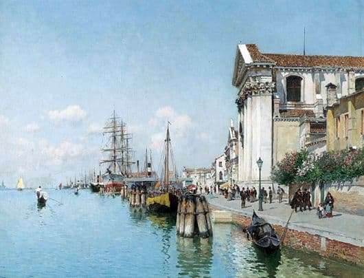 Description of the painting by Federico Del Campo Venice