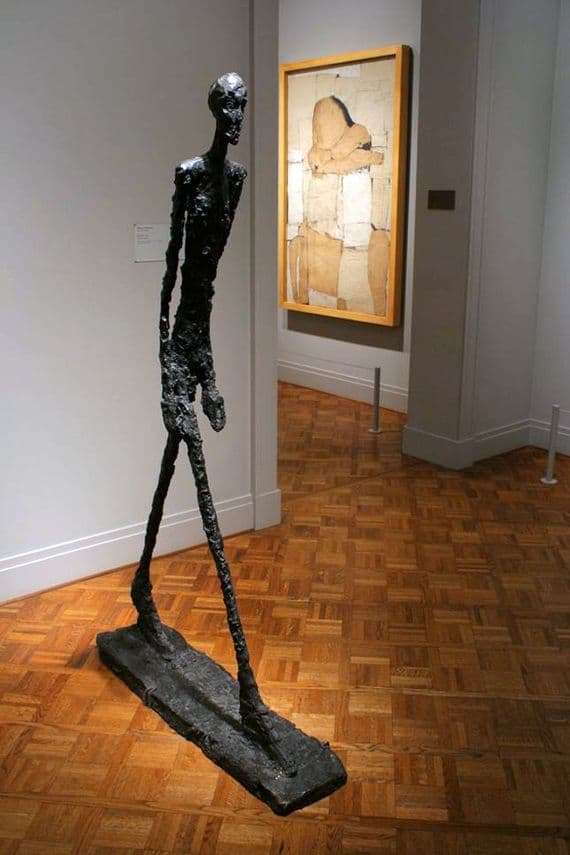 Description of the Alberto Giacometti Sculpture The Walking Man