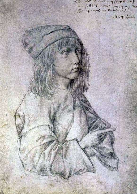 Description of the painting by Albrecht Durer Self portrait in 13 years