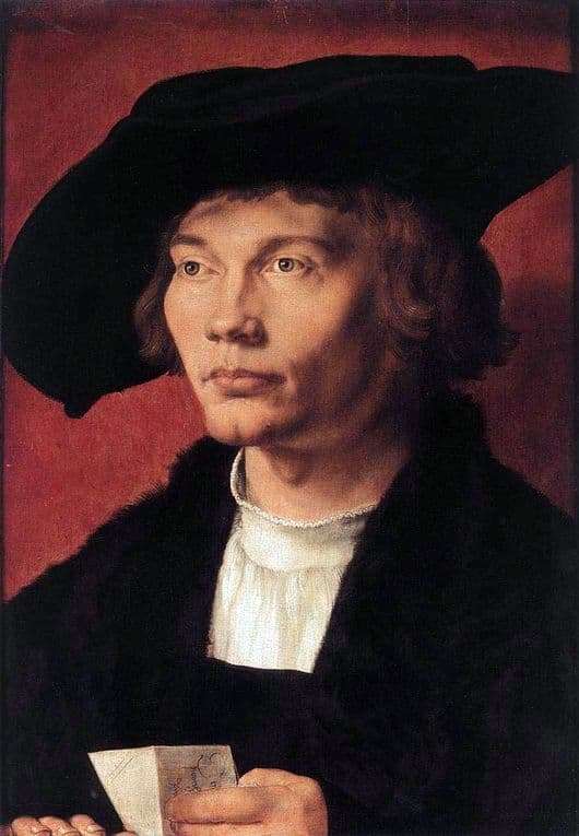 Description of the painting by Albrecht Durer Portrait of a young man