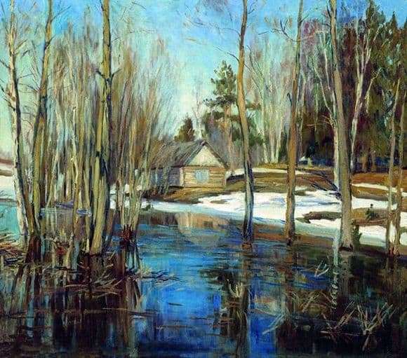 Description of the painting by Stanislav Zhukovsky Spring