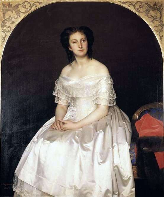 Description of the painting by Sergey Zaryanko Portrait of Vorontsova