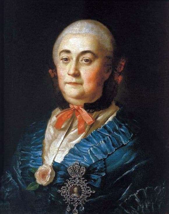 Description of the painting by Alexey Antropov Portrait of A. M. Izmailova