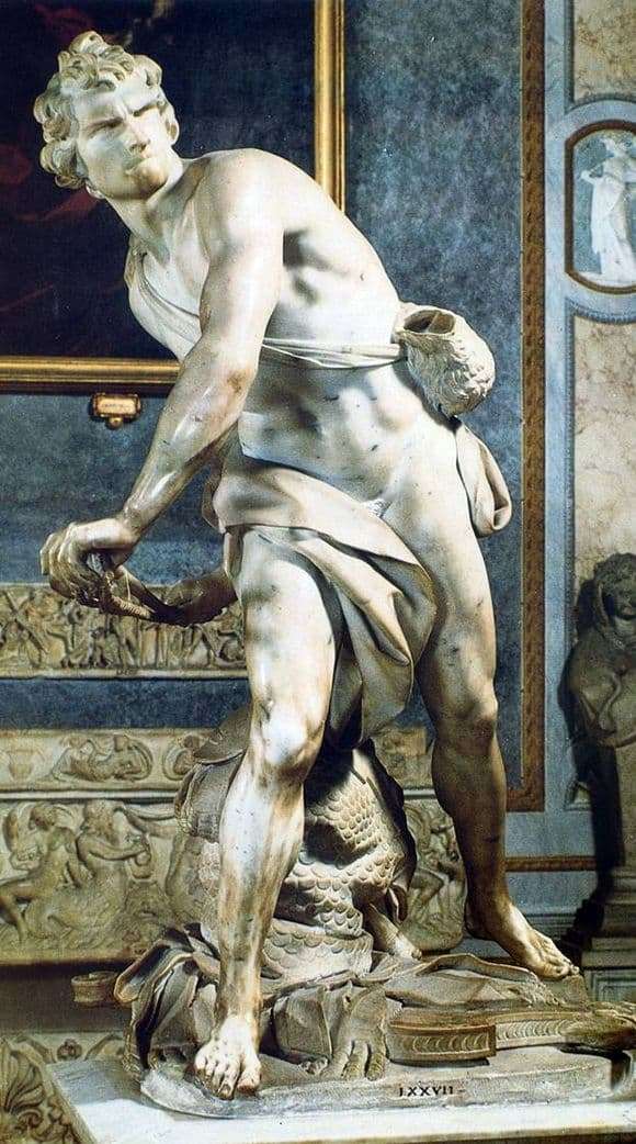 Description of the sculpture by Giovanni Bernini David