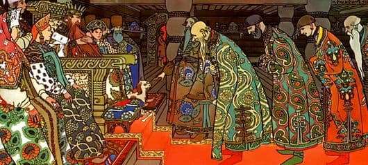 Illustration for The Tale of Tsar Saltan by Ivan Bilibin