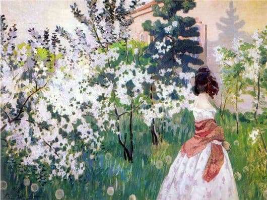 Description of the painting by Viktor Borisov Musatov Spring