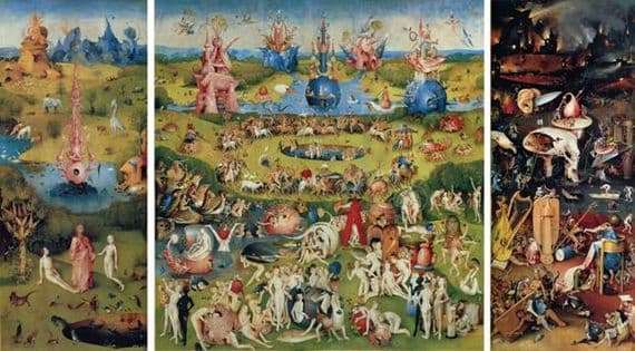 Description of the painting by Hieronymus Bosch Garden of Earthly Delights