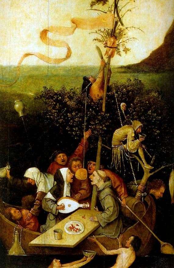 Description of the painting by Hieronymus Bosch Ship of Fools