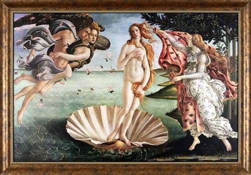 Description of the painting by Sandro Botticelli The Birth of Venus