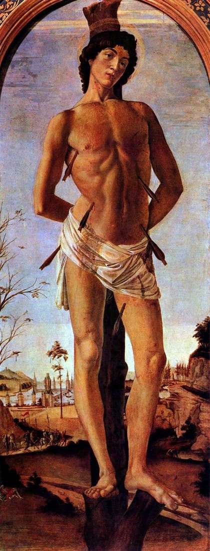 Description of the painting by Sandro Botticelli Saint Sebastian