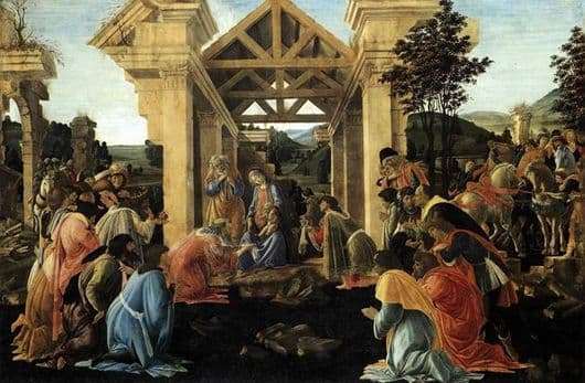 Description of the painting by Sandro Botticelli Adoration of the Magi