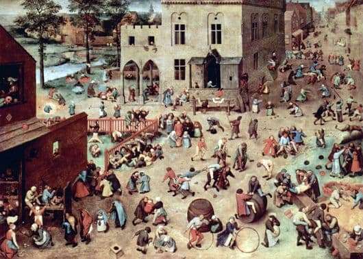 Description of the painting by Peter Bruegel Childrens Games