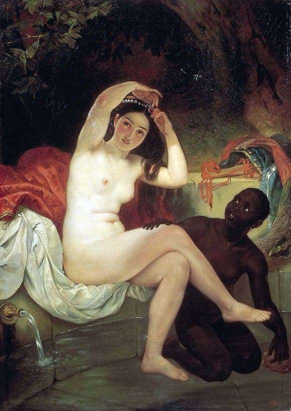 Description of the painting by Karl Bryullov Bathsheba