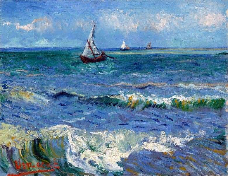 Description of the painting by Vincent Willem van Gogh Seascape in Saint Marie