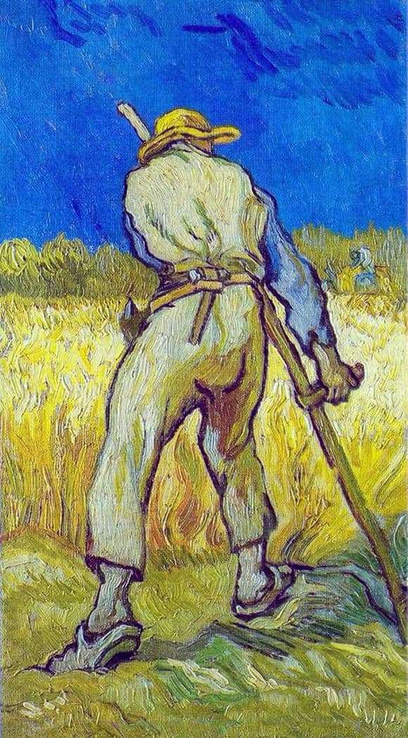 Description of the painting by Vincent Van Gogh Reaper