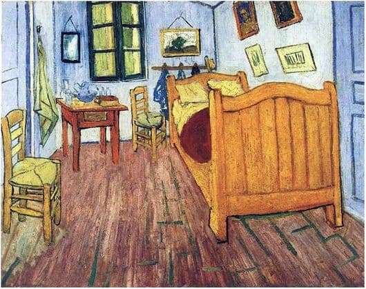 Description of the painting by Vincent van Gogh Bedroom in Arles