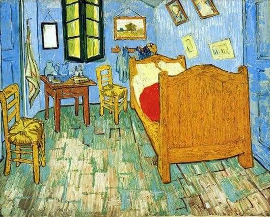 Description of the painting by Vincent van Gogh Bedroom in Arles