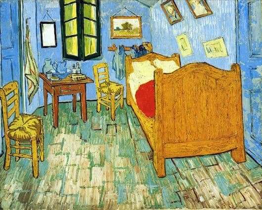 Description Of The Painting By Vincent Van Gogh Bedroom In Arles Van Gogh Vincent