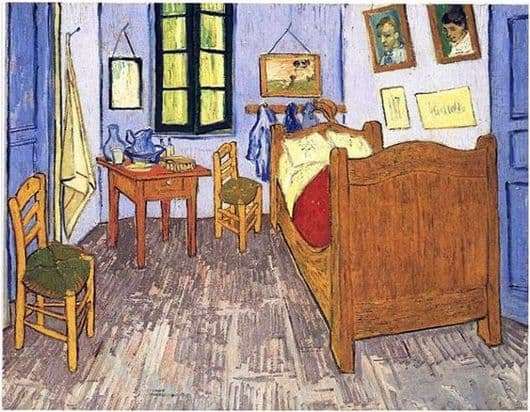 Description Of The Painting By Vincent Van Gogh Bedroom In Arles Van Gogh Vincent