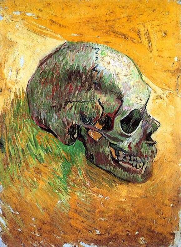 Description of the painting by Vincent van Gogh Skull