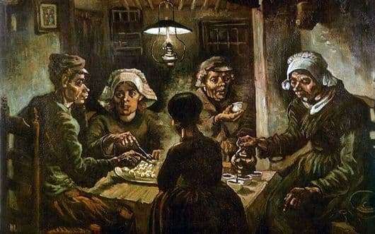 Description of the painting by Vincent van Gogh Potato Eaters