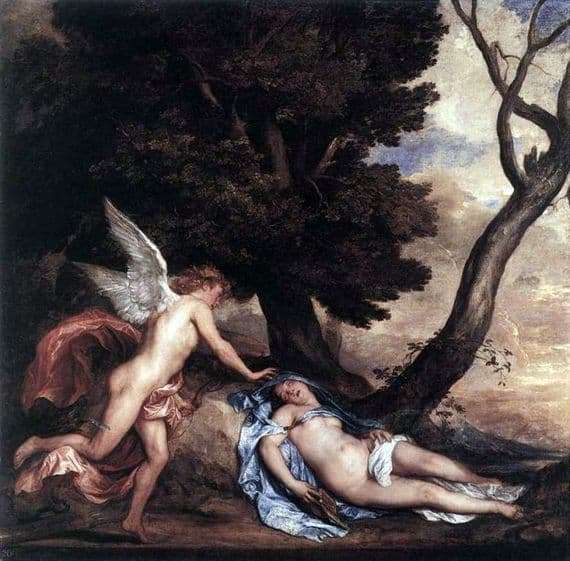 Description of the painting by Anthony Van Dyck Cupid and Psyche