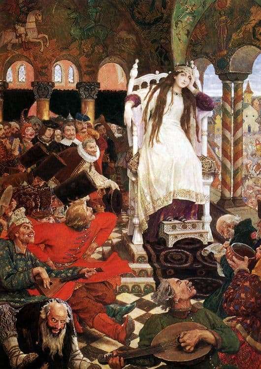 Description of the painting by Viktor Vasnetsov Tsarevna Nesmeyana