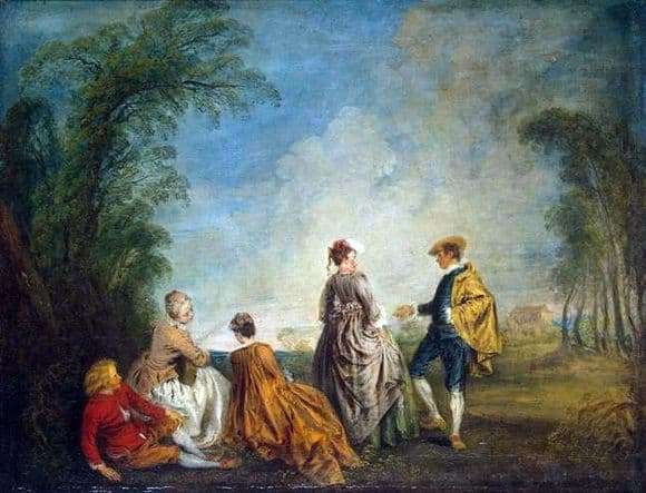 Description of the painting by Antoine Vatto Embarrassing Offer