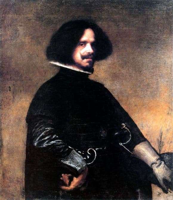 Description of the painting by Diego Velázquez Self portrait