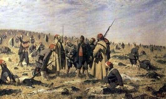 Description of the painting by Vasily Vereshchagin Winners