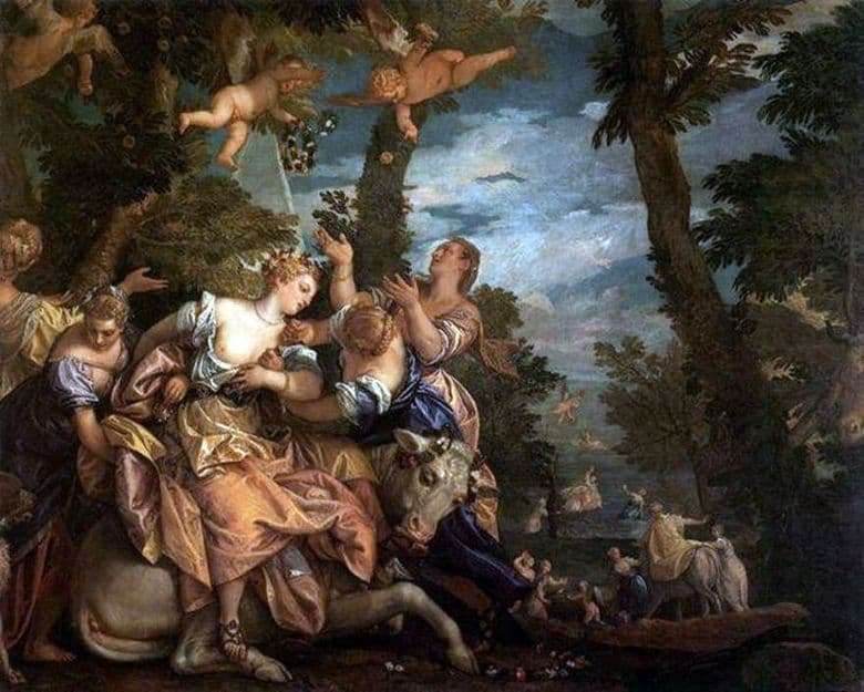 Description of the painting by Paolo Veronese The abduction of Europe