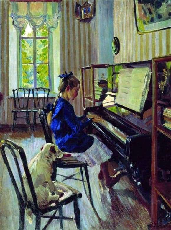 Description of the painting by Sergei Vinogradov Plays