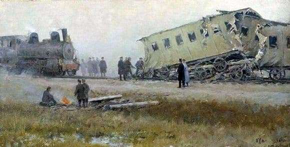 Description of the painting by Ivan Vladimirov Catastrophe