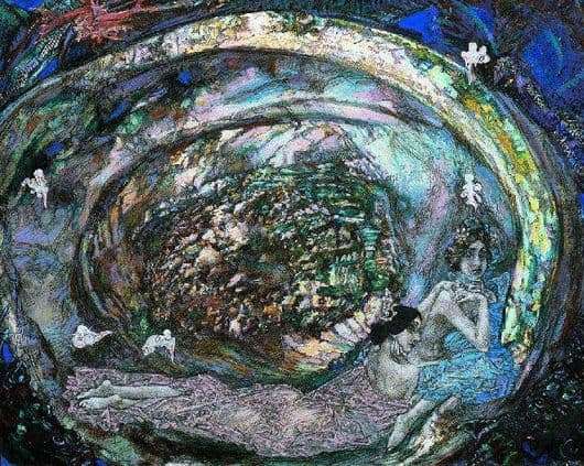 Description of the painting by Mikhail Vrubel Pearl