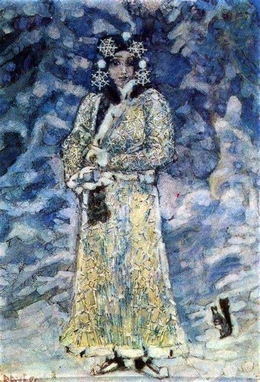 Description of the painting by Mikhail Vrubel Snow Maiden
