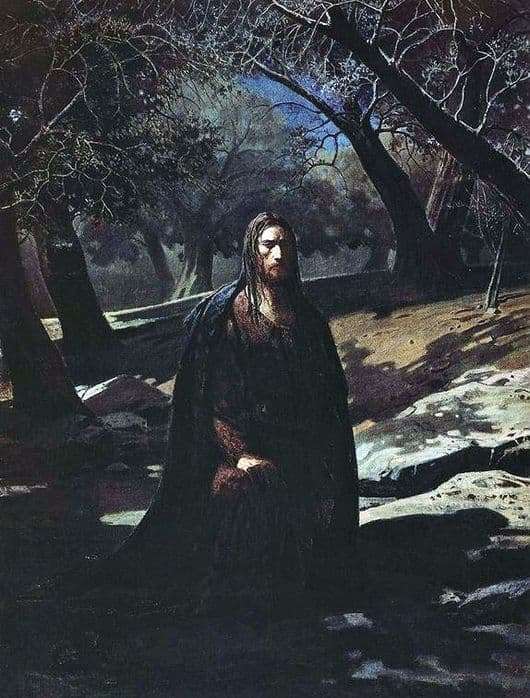 Description of the painting by Nicholas Ge Christ in the Garden of Gethsemane