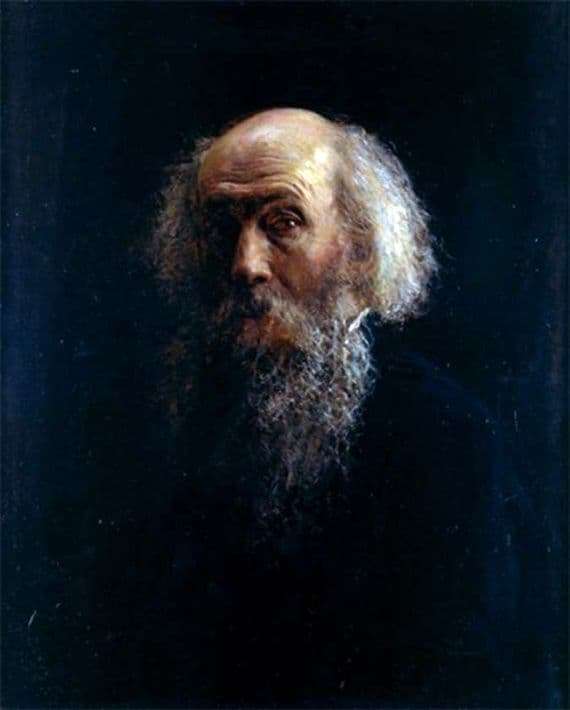 Description of the painting by Nicholas Ge Self portrait