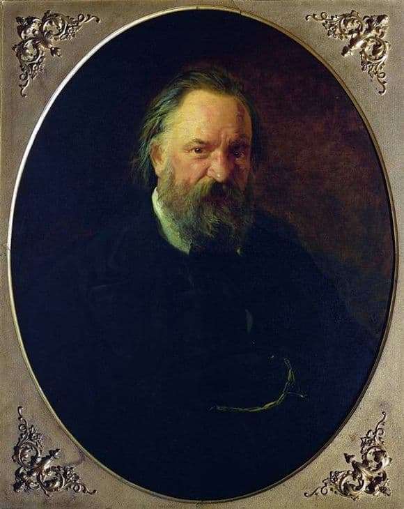 Description of the painting by Nicholas Ge Portrait of Herzen