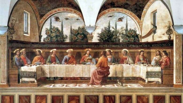 Description of the fresco by Domenico Ghirlandaio The Last Vessel