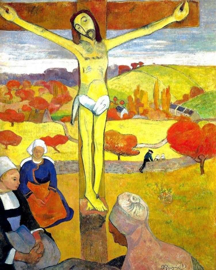 Description of the painting by Paul Gauguin Yellow Christ