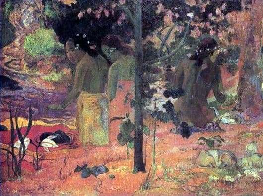 Description of the painting by Paul Gauguin Bathers