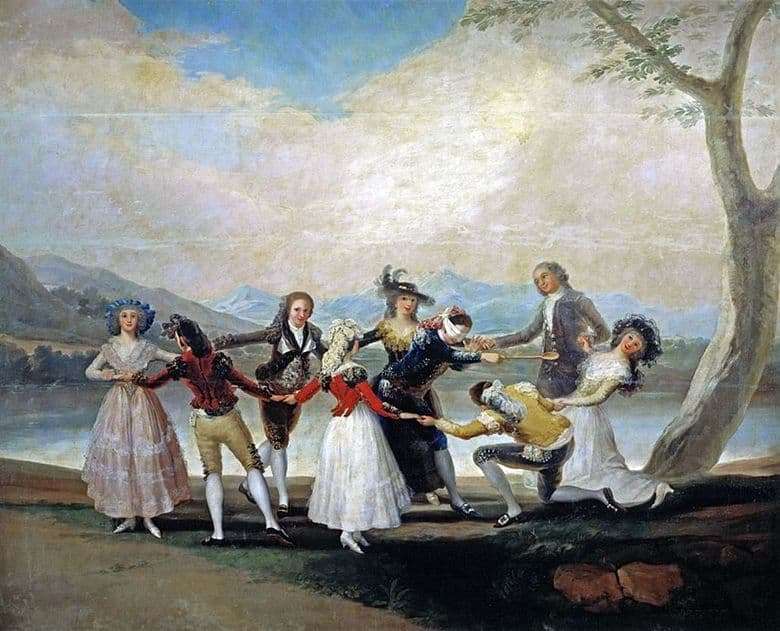 Description Of The Painting By Goya Francisco “playing In