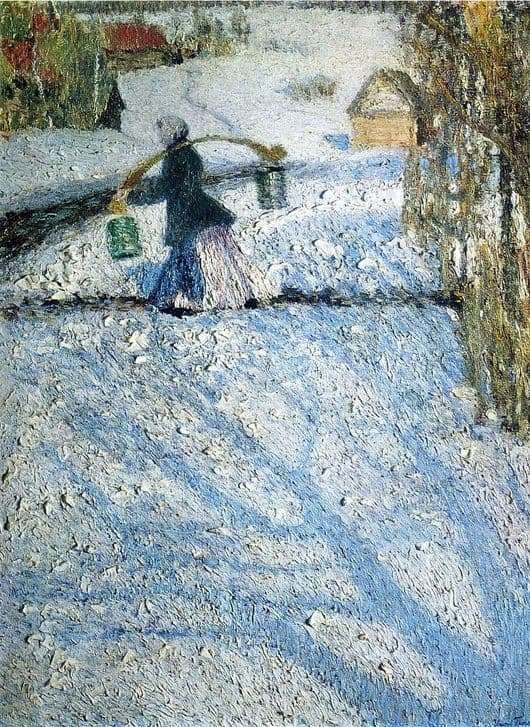 Description of the painting by Igor Grabar March snow (March)