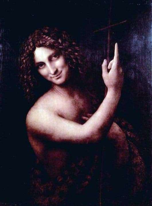 Description of the painting by Leonardo da Vinci John the Baptist