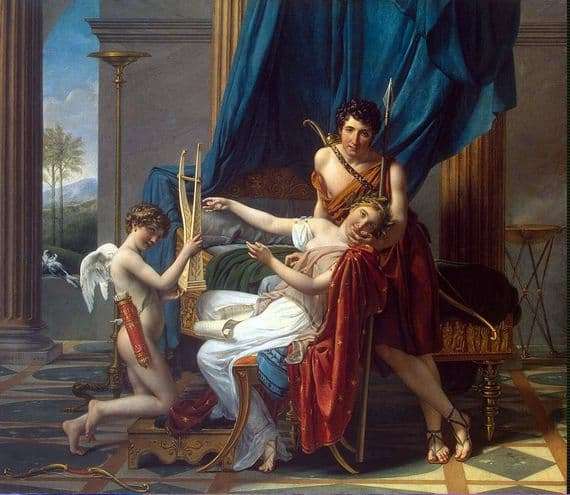 Description of the painting by Jacques Louis David Sappho and Phaon