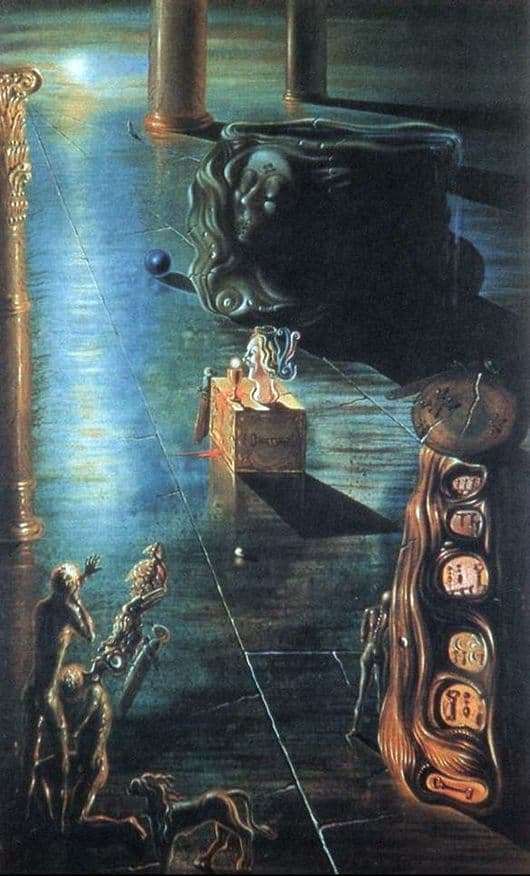 Description of the painting by Salvador Dali Fountain